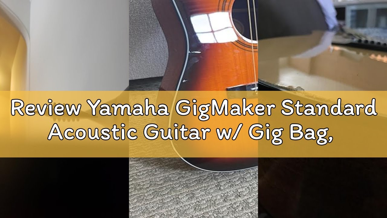 Review Yamaha GigMaker Standard Acoustic Guitar w/ Gig Bag, Tuner, Strap and Picks - Natural