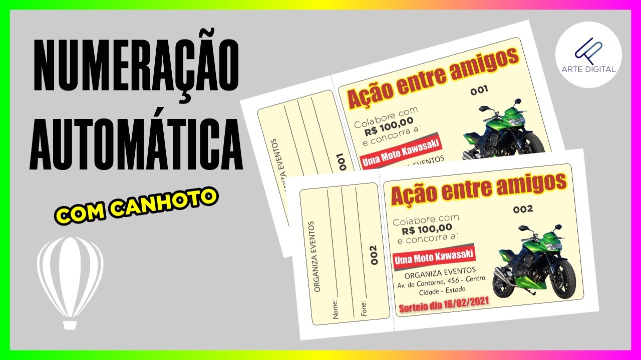 APRENDA de uma vez como FAZER numeração automática no COREL DRAW