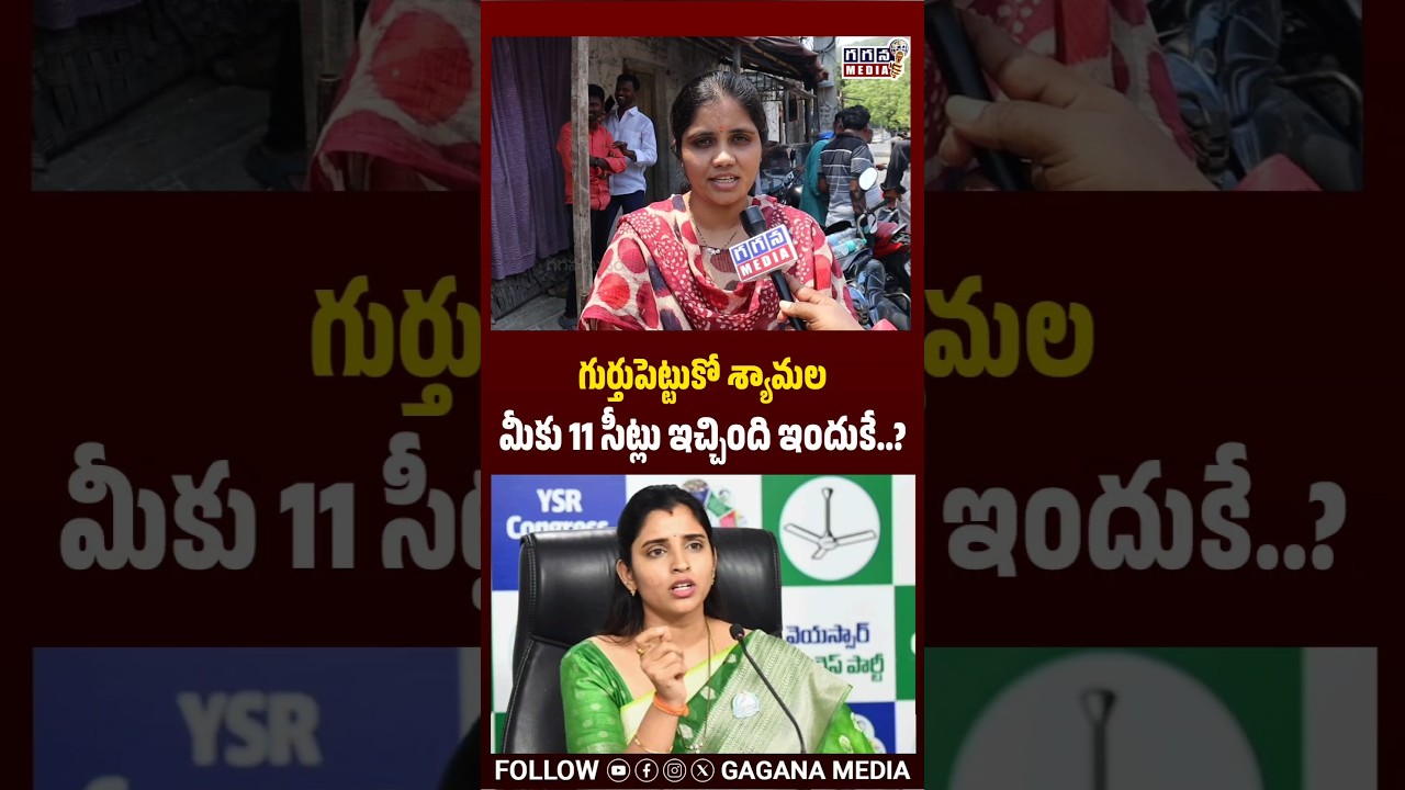 Counter to Anchor Shyamala| AP Politics|Political Reels|Jagan trolls|Chandrababu| @GaganaMedia