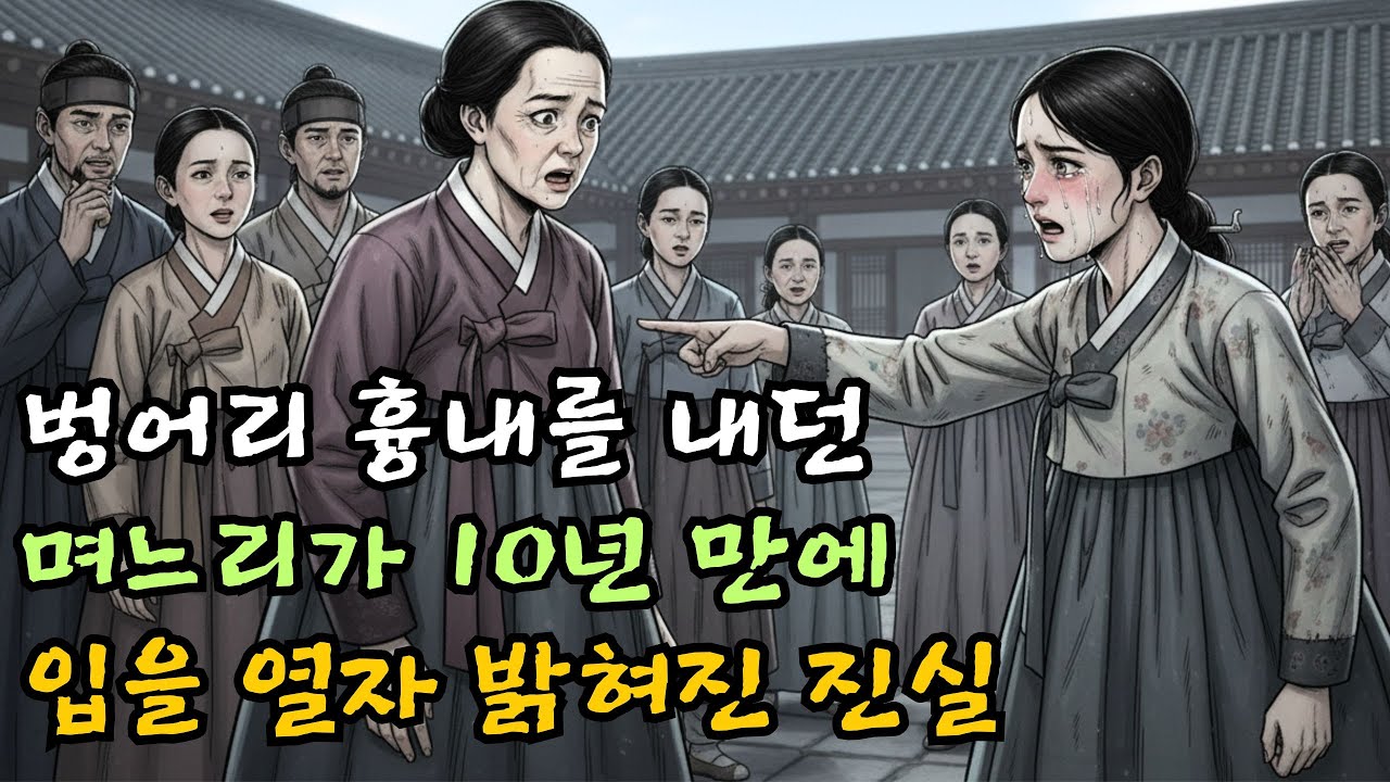 벙어리 흉내를 내던 며느리가 10년 만에 입을 열자 밝혀진 진실| 야담 | 민담 | 전설 | 옛날이야기