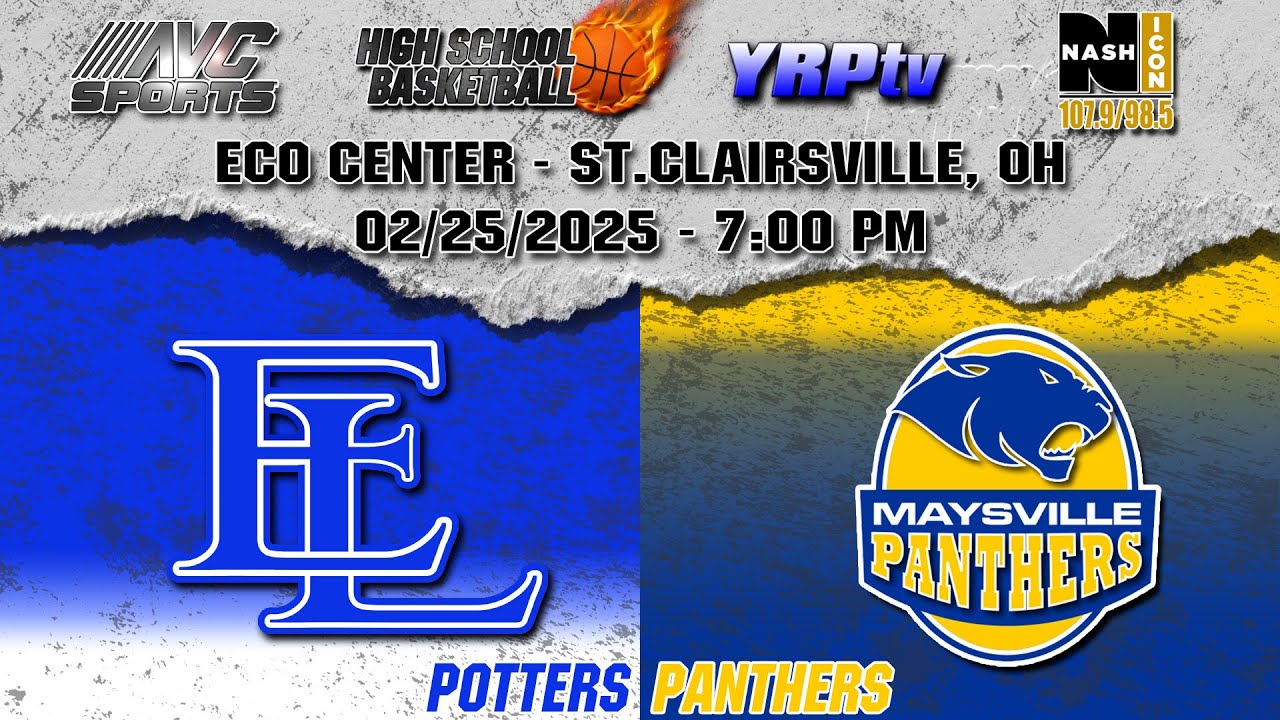 East Liverpool Potters vs Maysville Panthers HS Boys Basketball Playoffs 02.25.2025