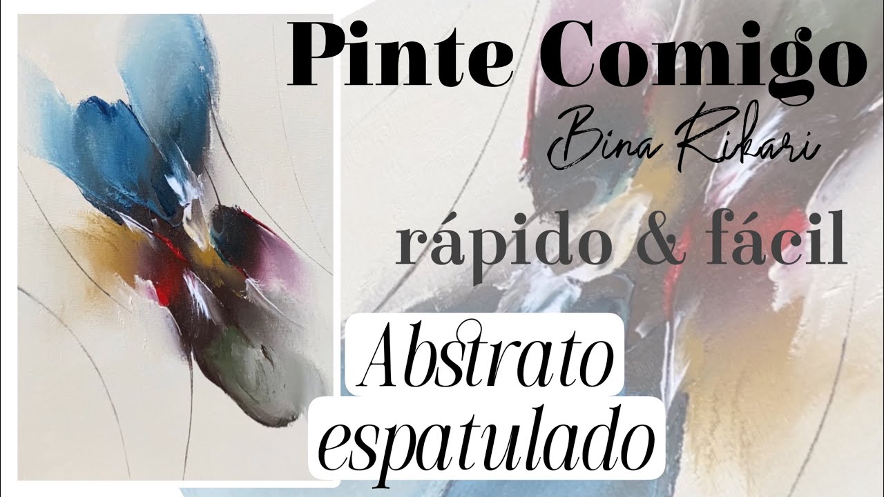 Como pintar um abstrato espatulado