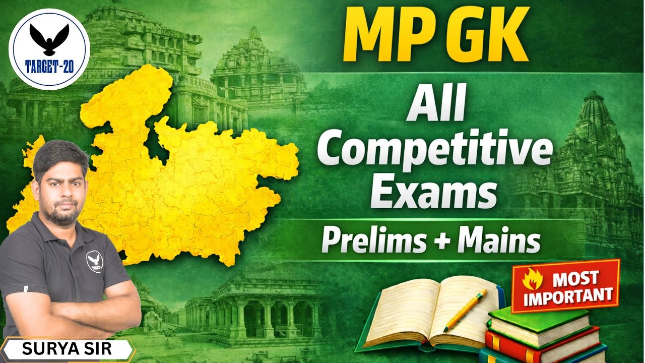 MP GK Complete Class | All Competitive Exams | MP General Knowledge | Prelims + Mains | SURYA SIR