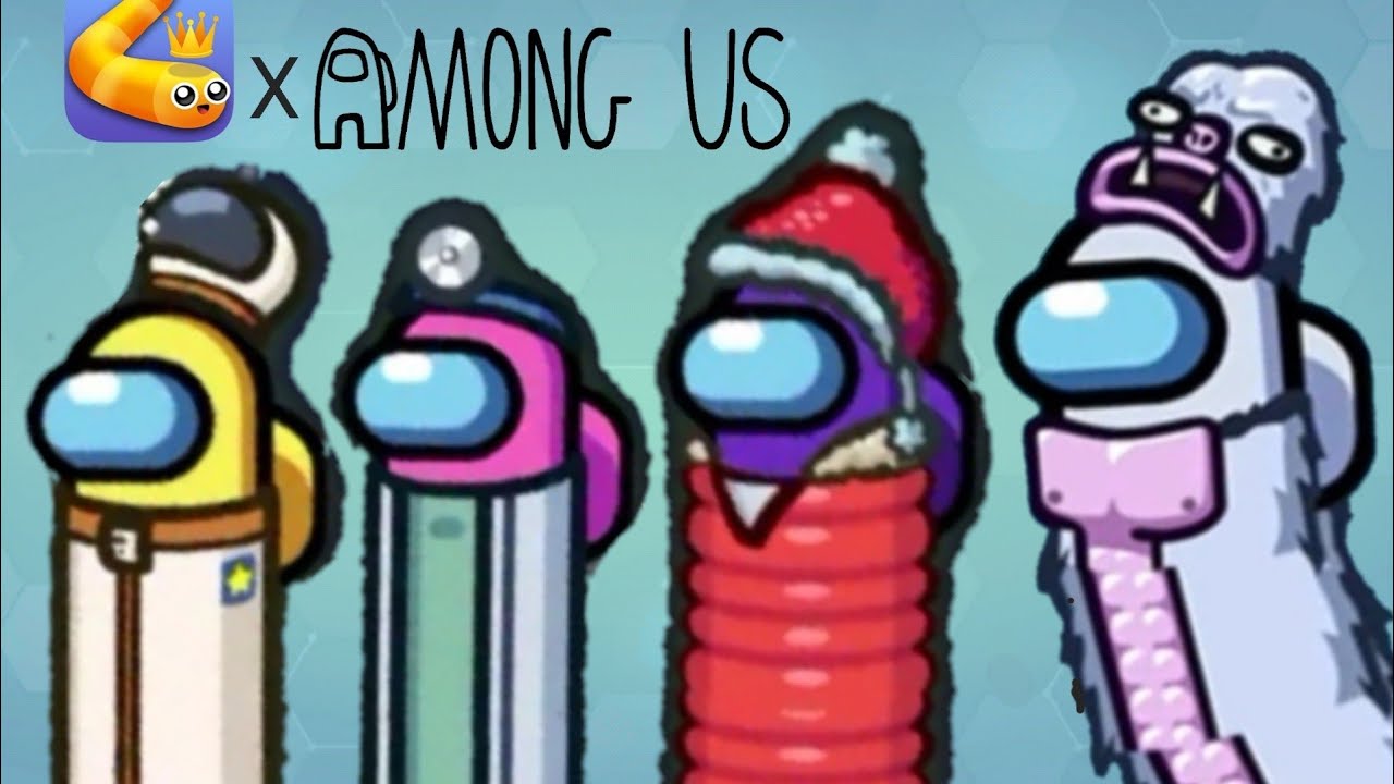 How to UNLOCK ALL 4 Snakes AMONG US: Polus skins in snake.io | Yeti Crewmate, Jacket Up Crewmate