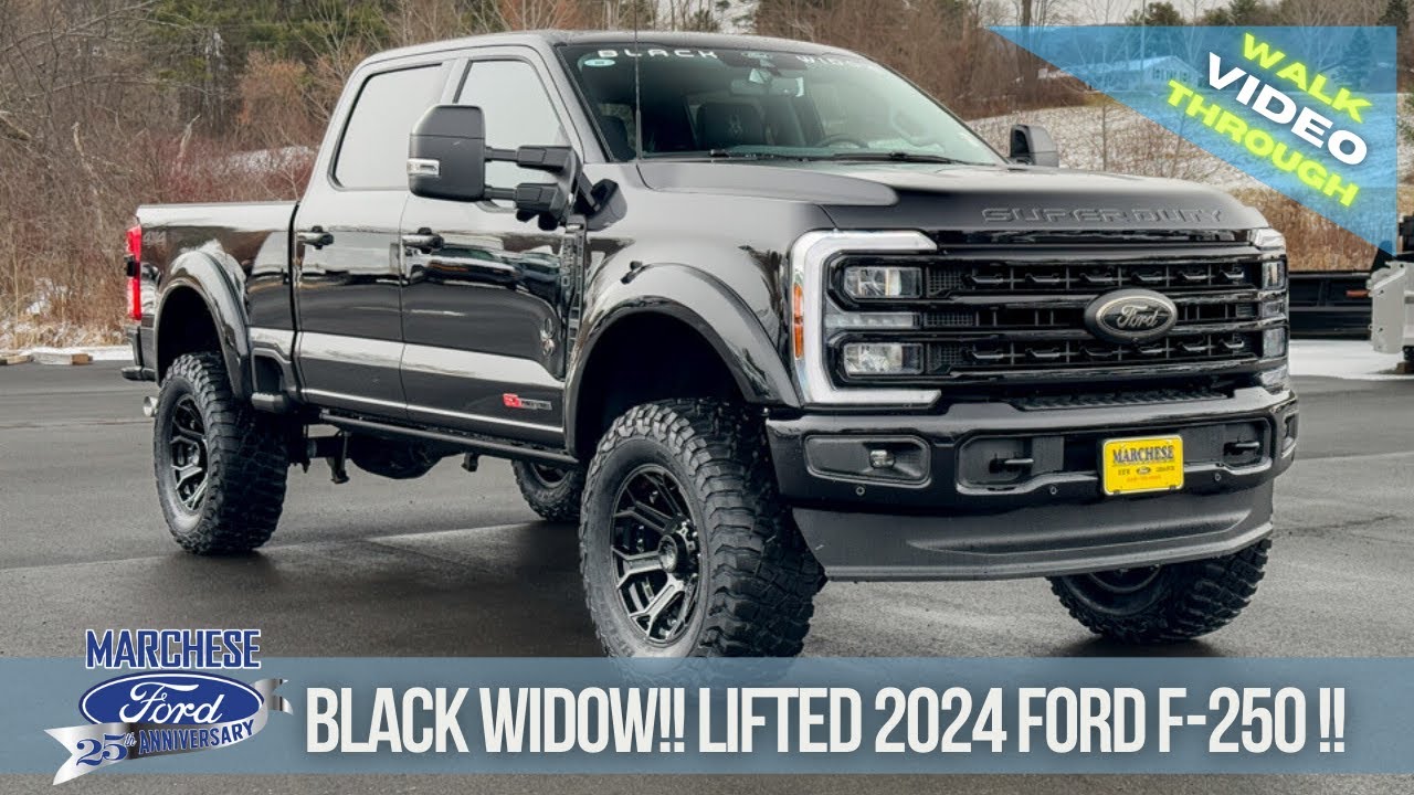 BLACK WIDOW!! BRAND NEW!! LIFTED TRUCK !! 2024 FORD F-250 LARIAT !!
