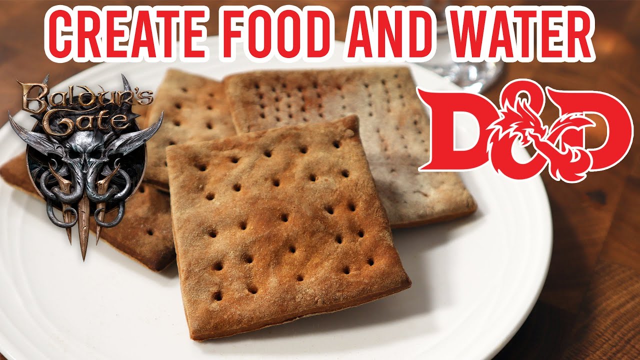 D&D/Baldur's Gate 3 Recipe | Create Food and Water + Potion of Healing | Anime Kitchen