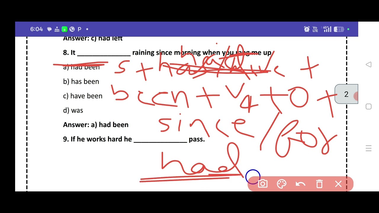 Important MCQs of tense( basic questions.) Comment for more videos. 