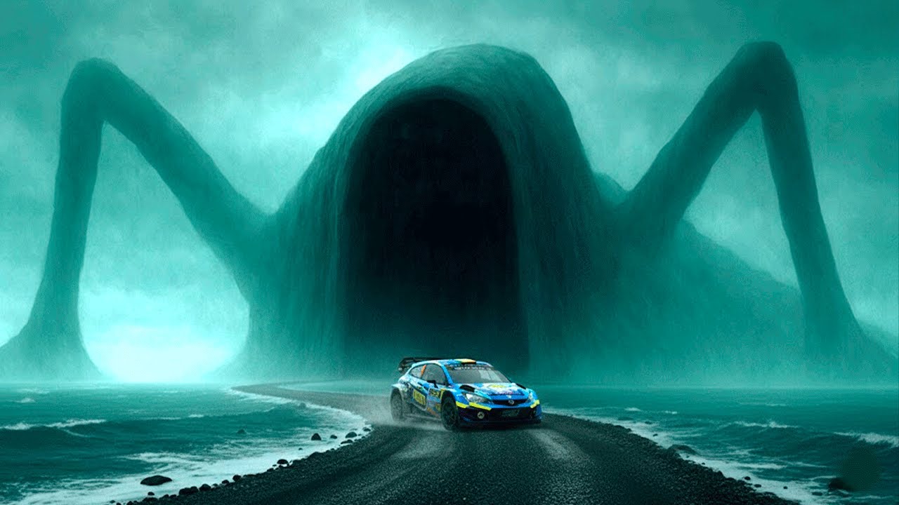 SEA EATER AND BLOOP ATACKED MY RALLY CAR AND TRACK