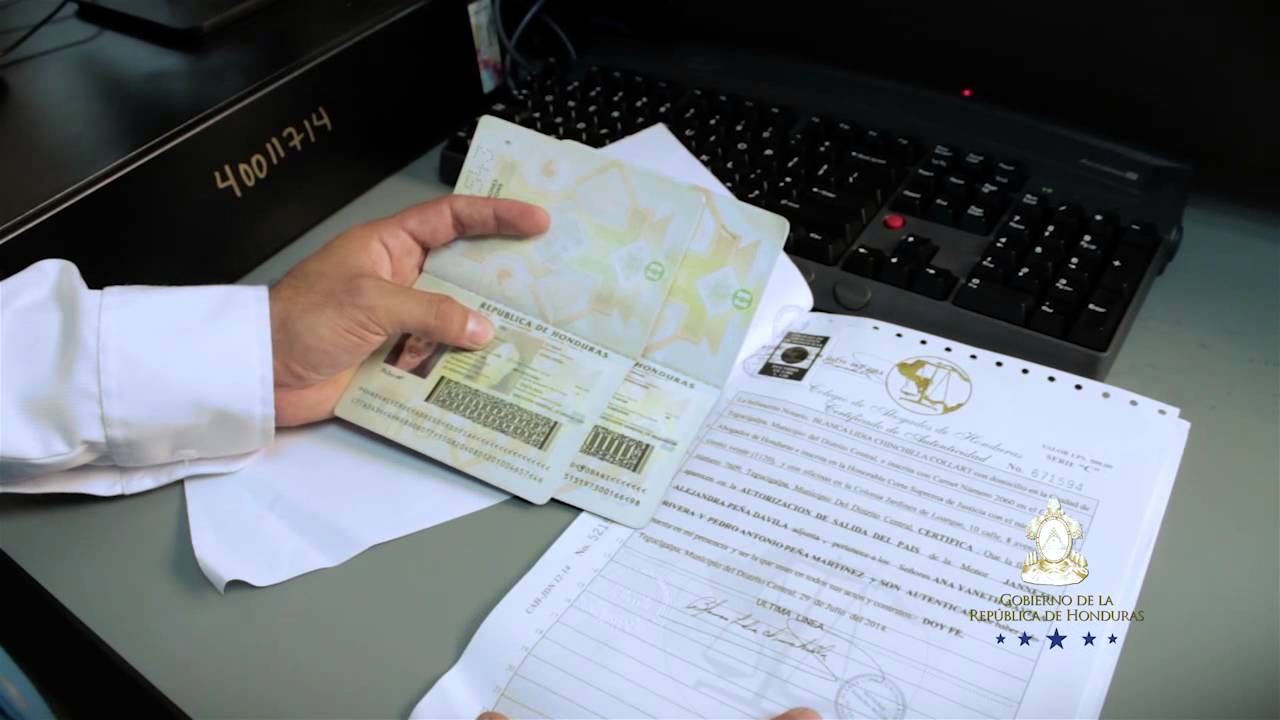 Pasos para salir del país con menores Honduras