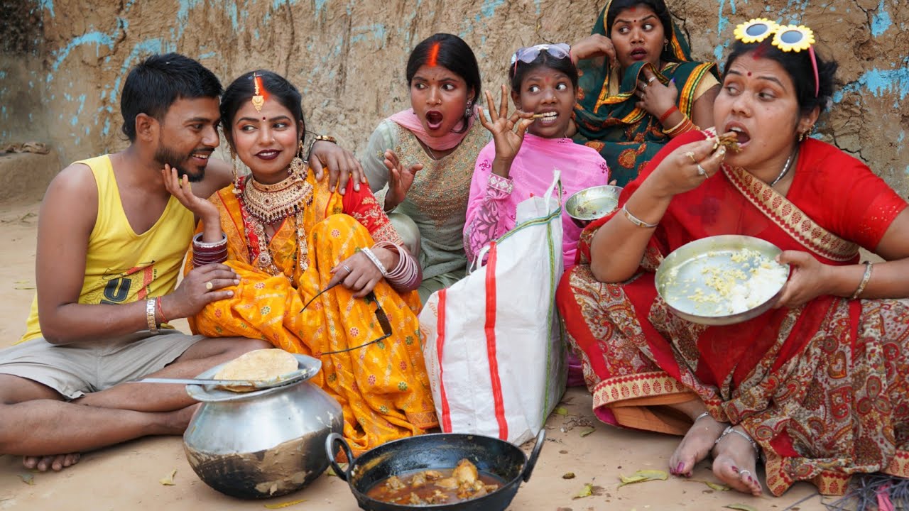 खनिहार फुवा सास, देखिए कैसे फुवा और उनकी बहु हीताई घूम कर खाती है मुर्गा।|DN Fun Official Neelu 