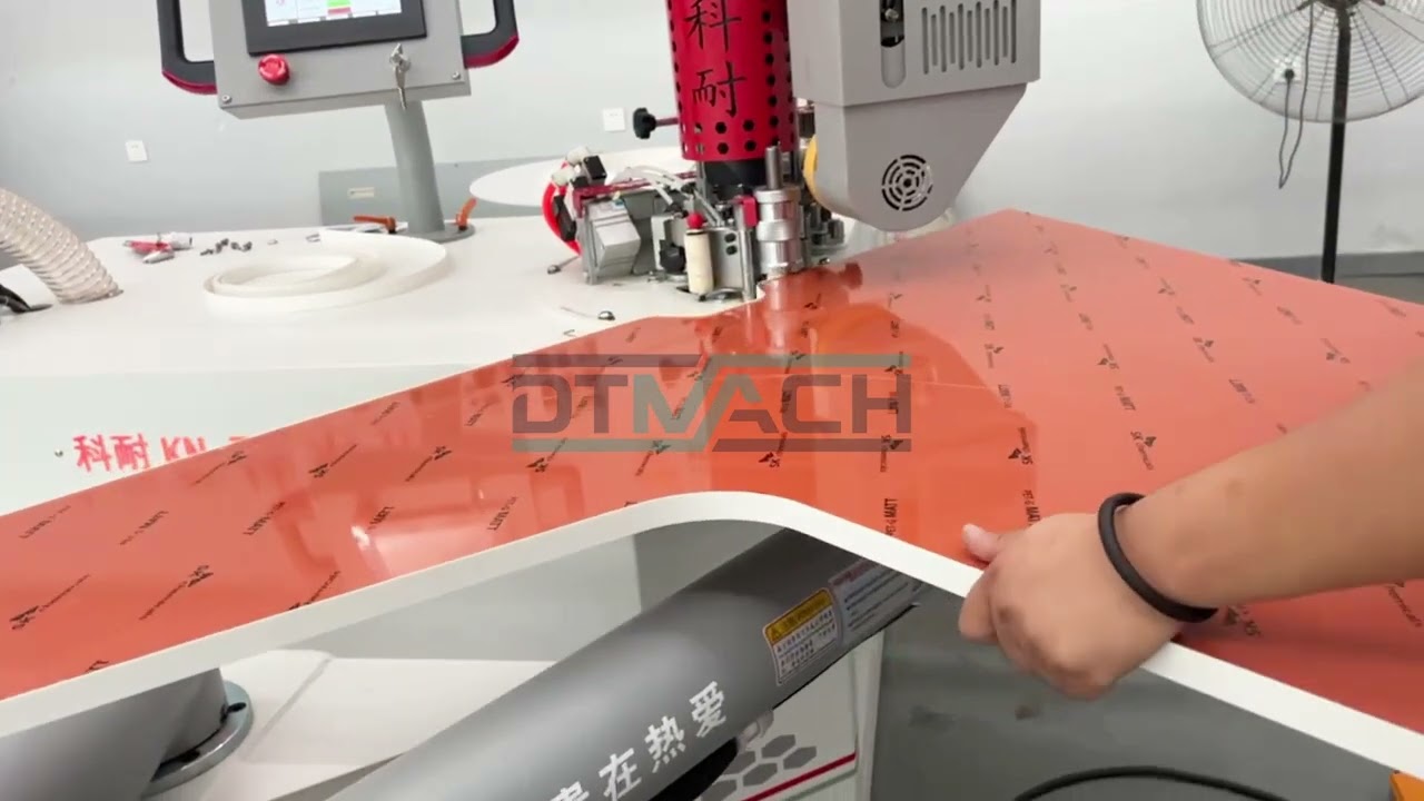 KN700-3 automatic edge banding machine with trimming #edgebanding #woodworkingfactory #woodworking