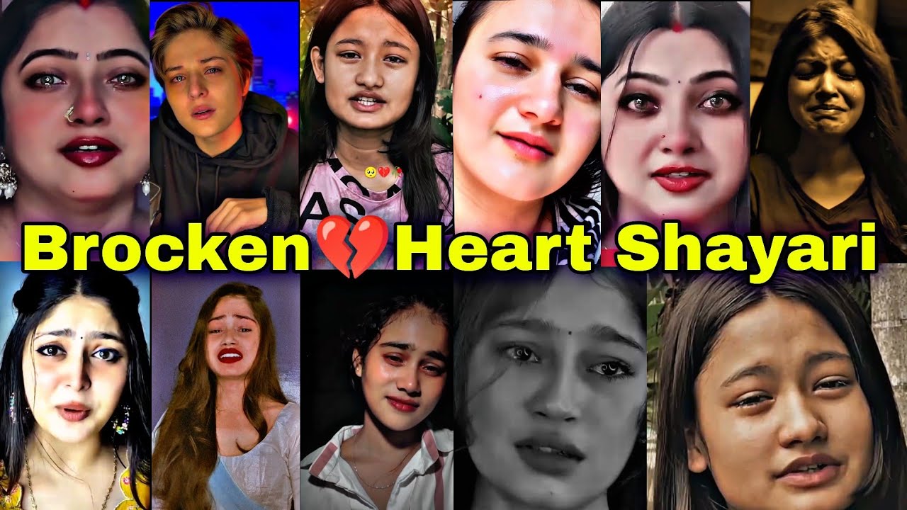 Brocken heart girls Shayari video collection 2025 || sad Shayari video 2025 || heart touching 