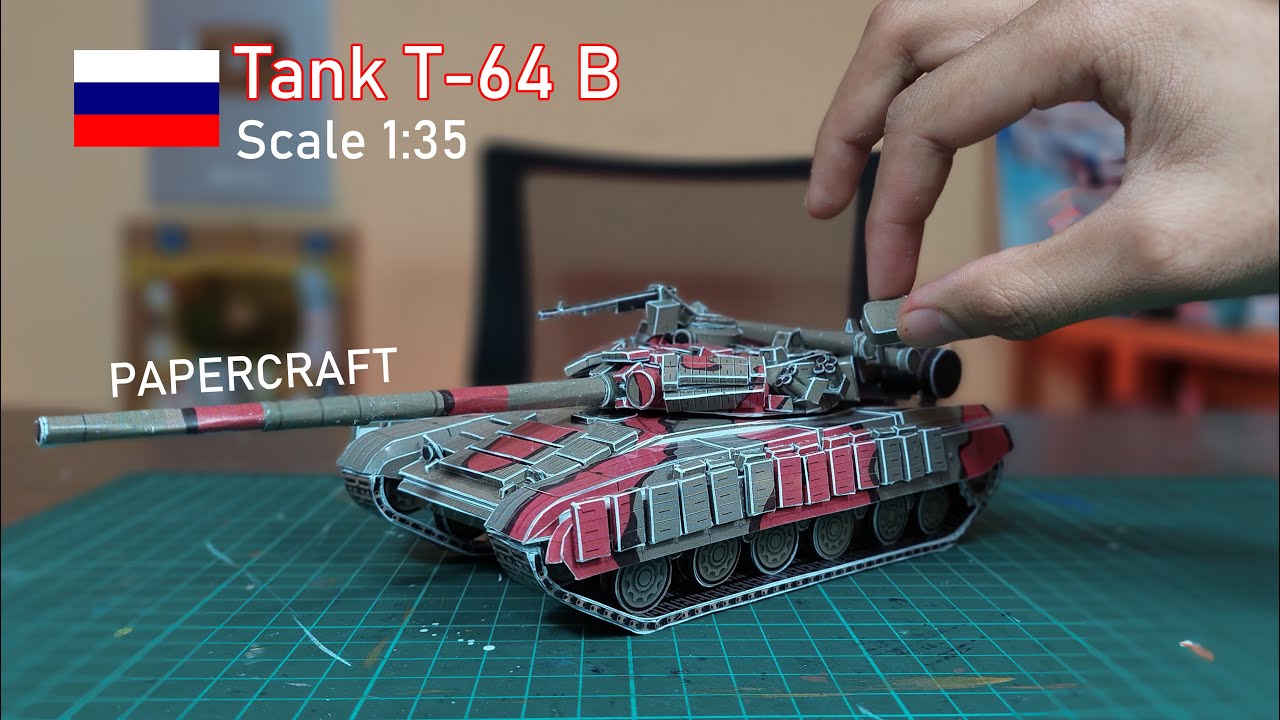 T-64 B Tank Papercraft | paper model