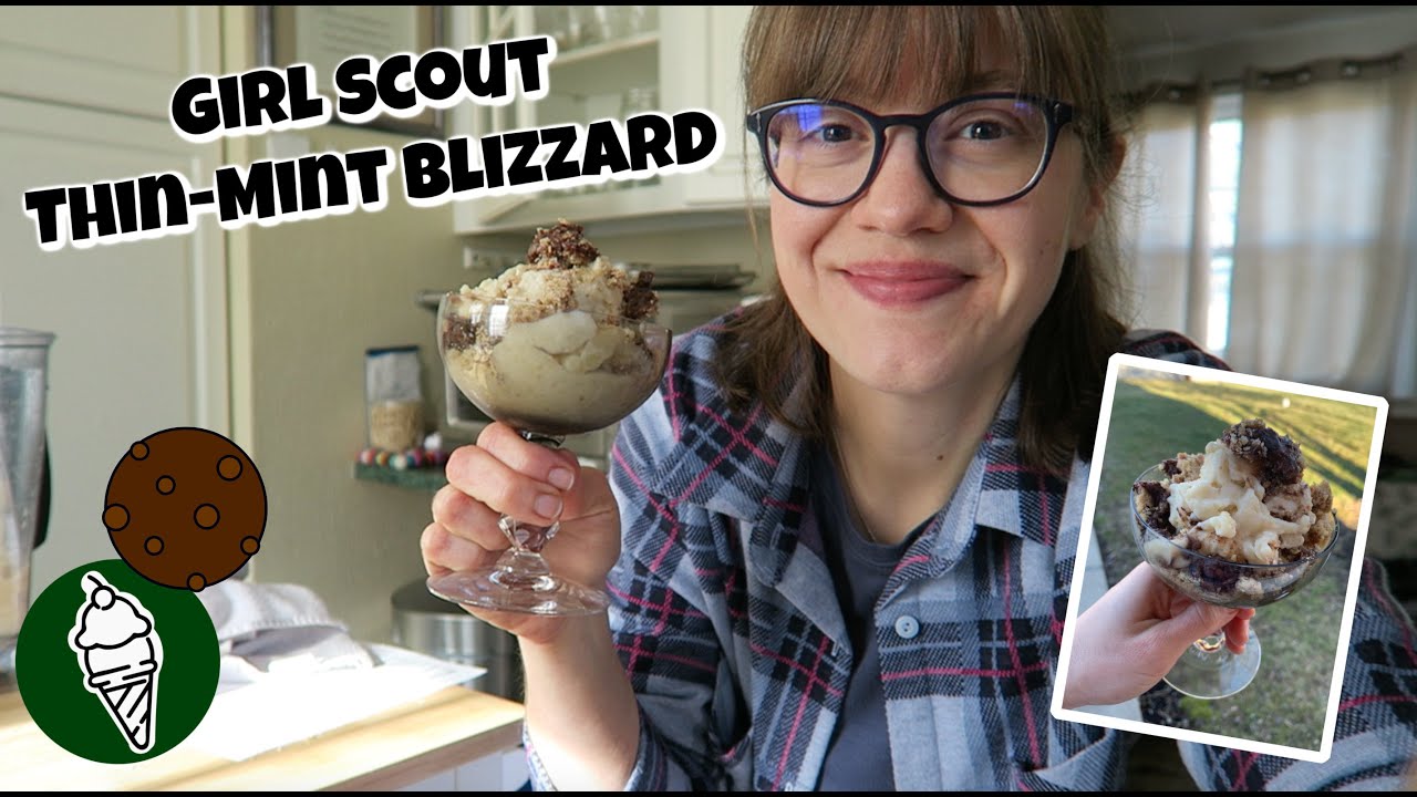 Girl Scout Thin-Mint Blizzard [Healthy!]