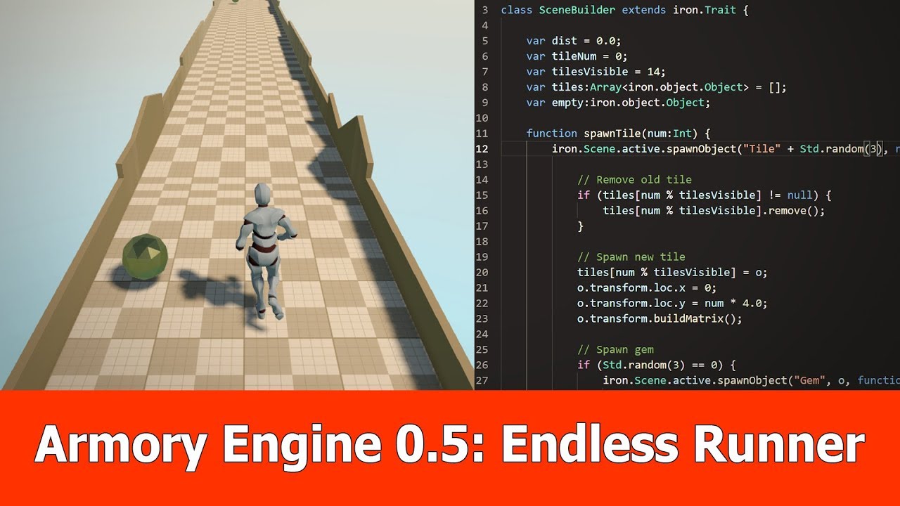 Armory Engine 0.5 Endless Runner Tutorial