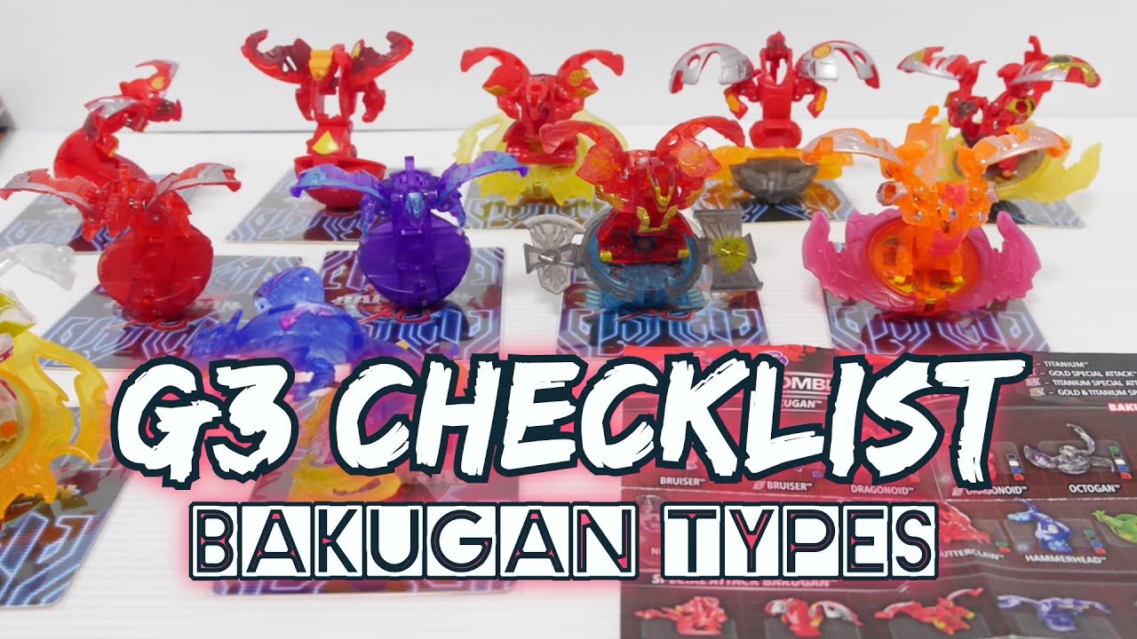 Bakugan G3 Molds & Treatments!! Looking at the G3 Checklist!! | BAKUGAN COLLECTOR