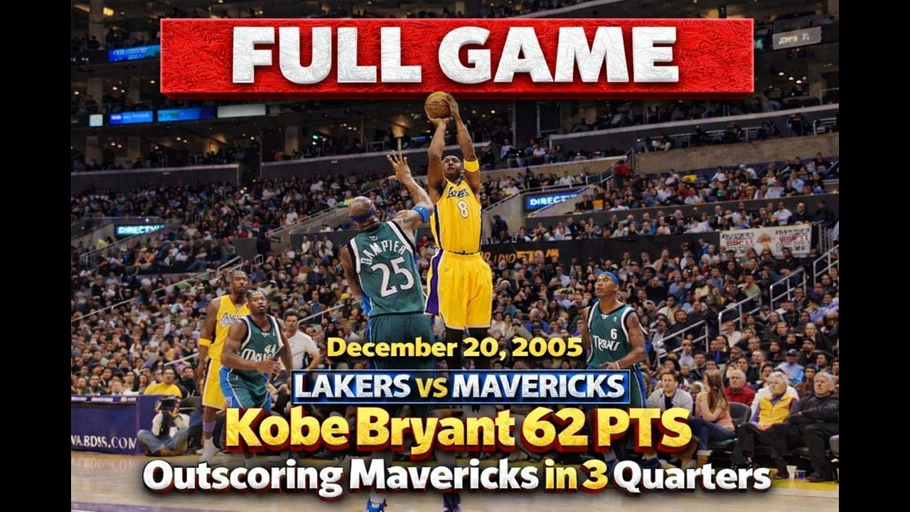 Kobe Bryant 62 PTS in 3 Quarters vs Mavericks | LA Lakers vs Mavericks | December 20, 2005 FULL GAME