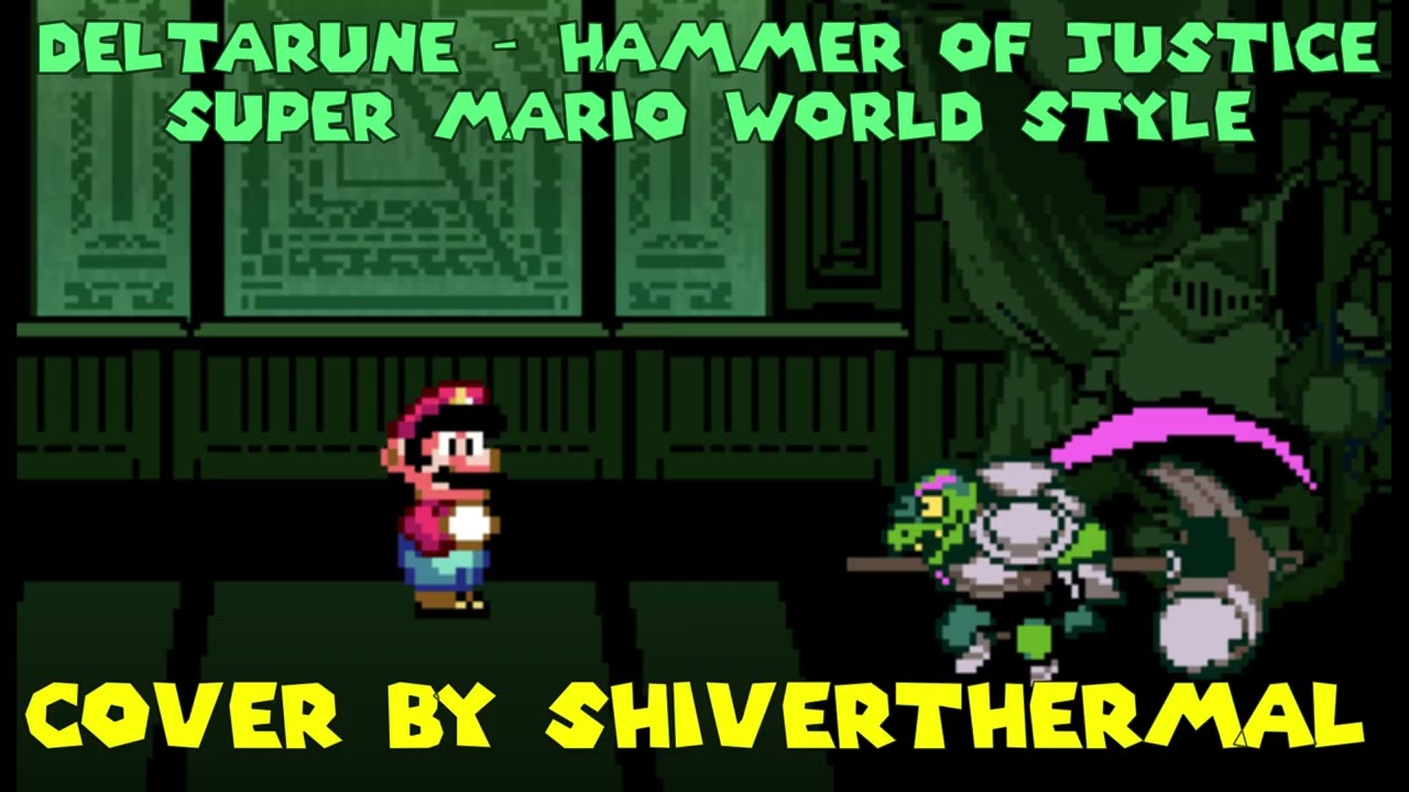 Deltarune (Chapter 4) - Hammer of Justice but it has various 2D Super Mario Soundfonts