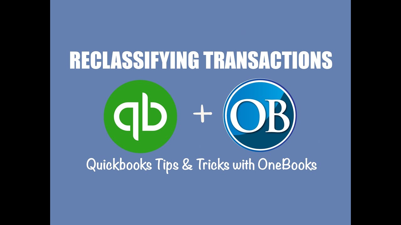 How to Reclassify Transactions in Quickbooks Online