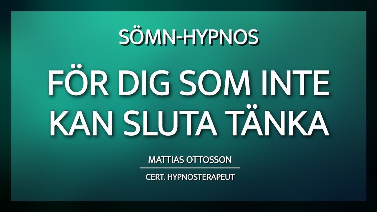 Hypnos för Sömn | För De Som Inte Kan Sluta Tänka