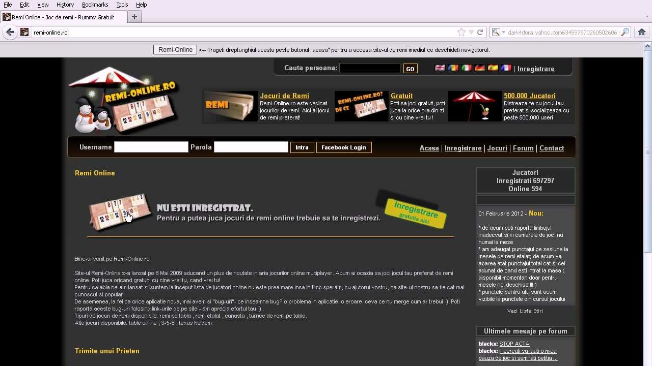 Remi-Online.ro - Inregistrare