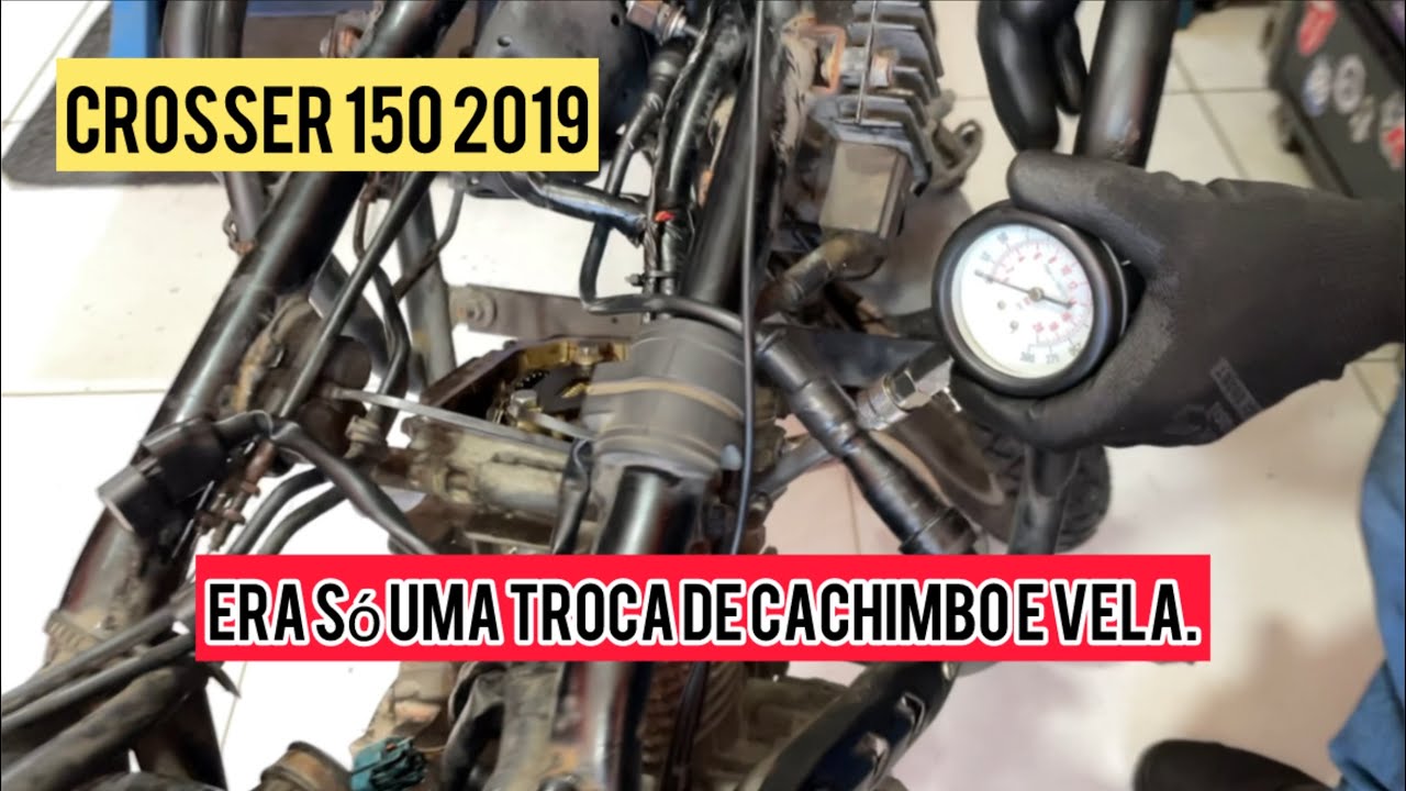 Crosser 150 / Era só uma troca de cachimbo e vela.