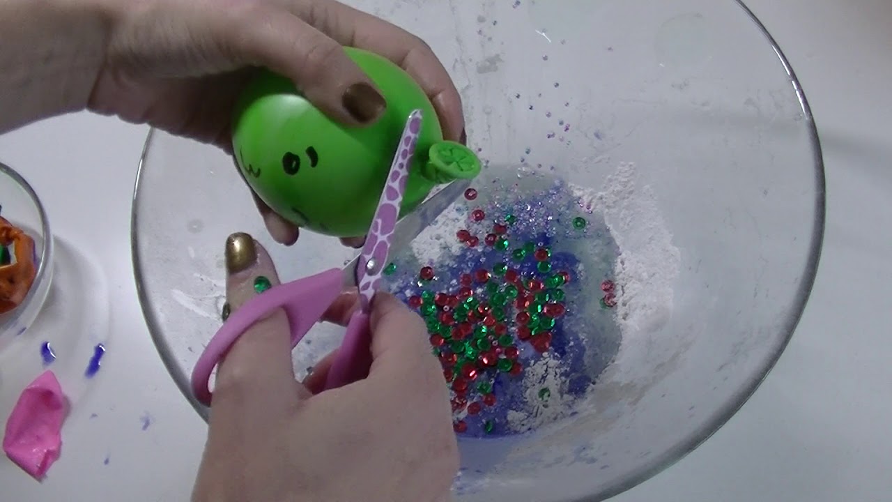 j'explose des ballons pour faire du slime 🙀