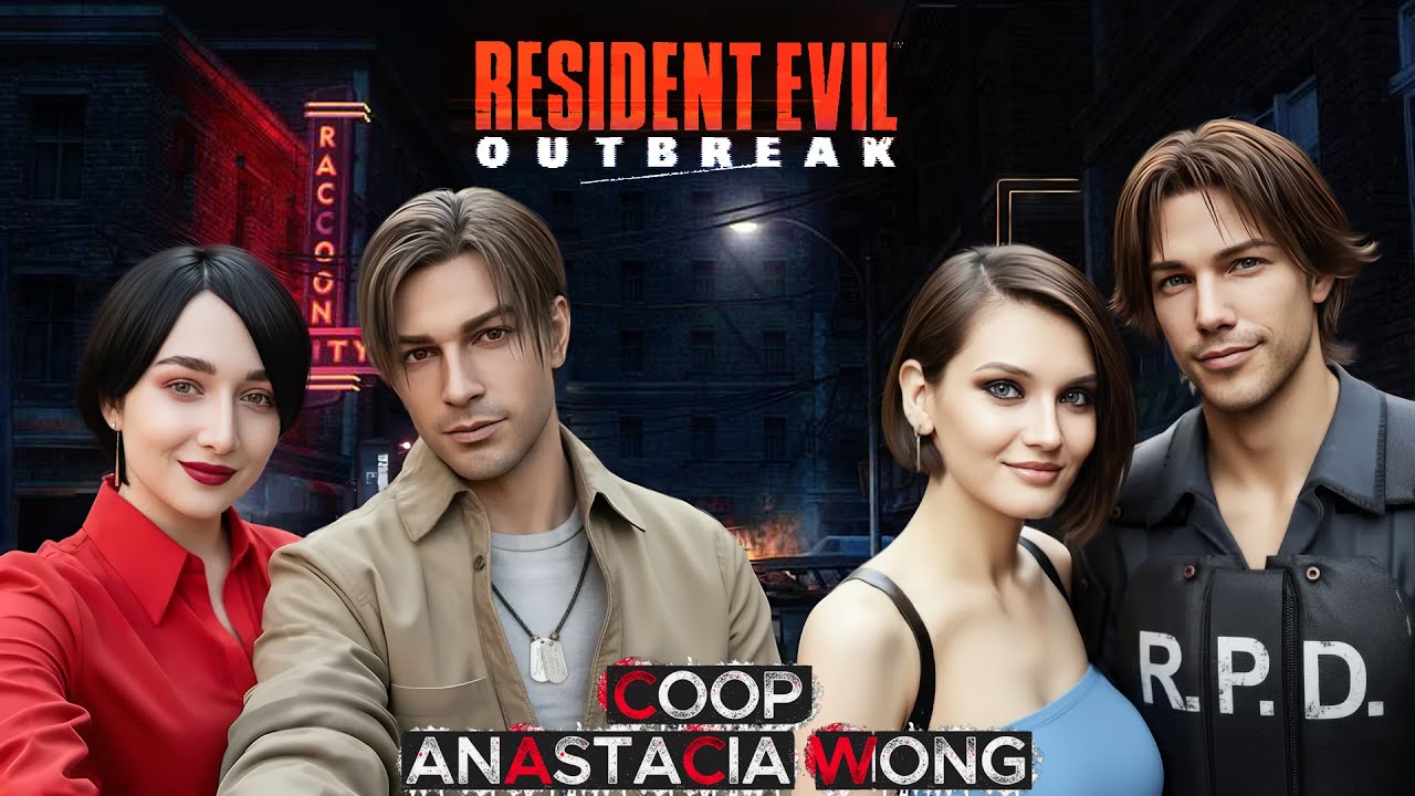 Resident Evil Outbreak  | Co-op Anastacia Wong | HARD | +БОНУС #24