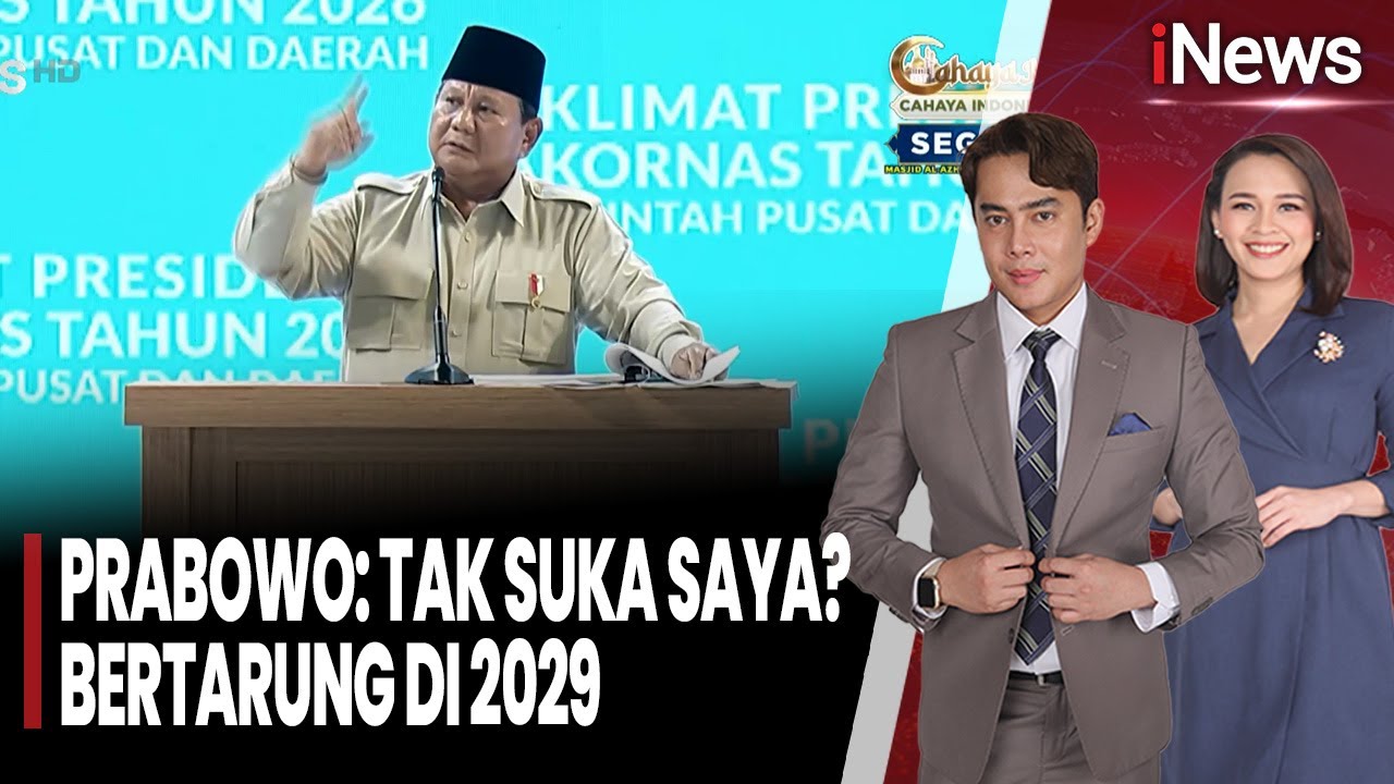 Berapi-api! Prabowo: Tak Suka Saya? Bertarung di 2029! | iNews Siang (03/02)