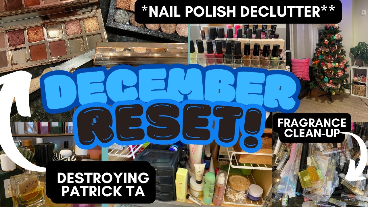 🎄 December Reset Vlog 🛷 Destroying Patrick Ta, 👀 MN Vikings, Fragrance & Nail Polish Declutter
