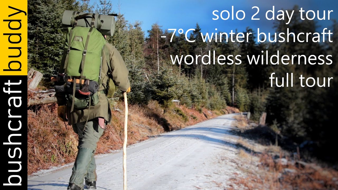 2 Day Solo Winter Bushcraft - no talking