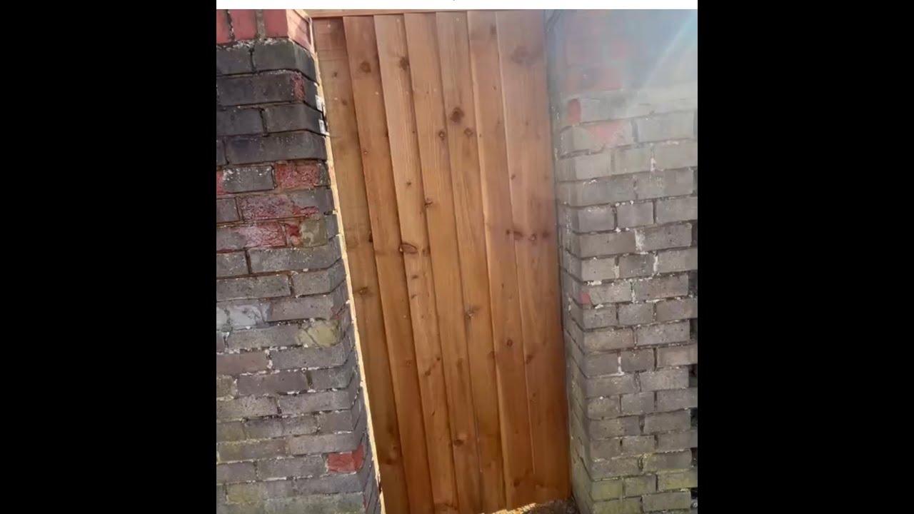 How to clad a metal wrought iron gate with wood for increased privacy