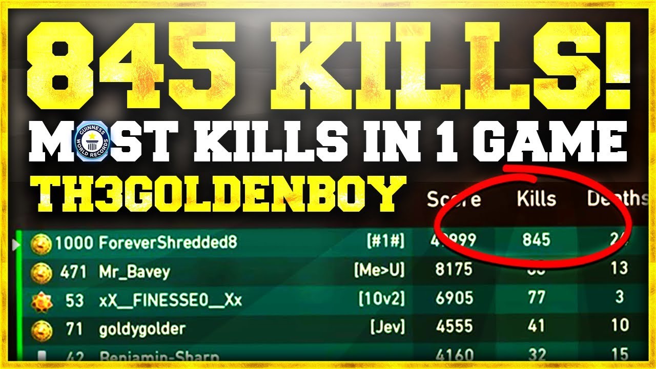 845 KILLS IN A SINGLE GAME OF WW2 