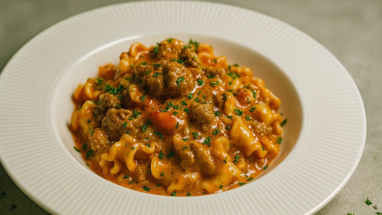 Creamy Beef Tomato Pasta | Easy One-Pan Dinner Recipe