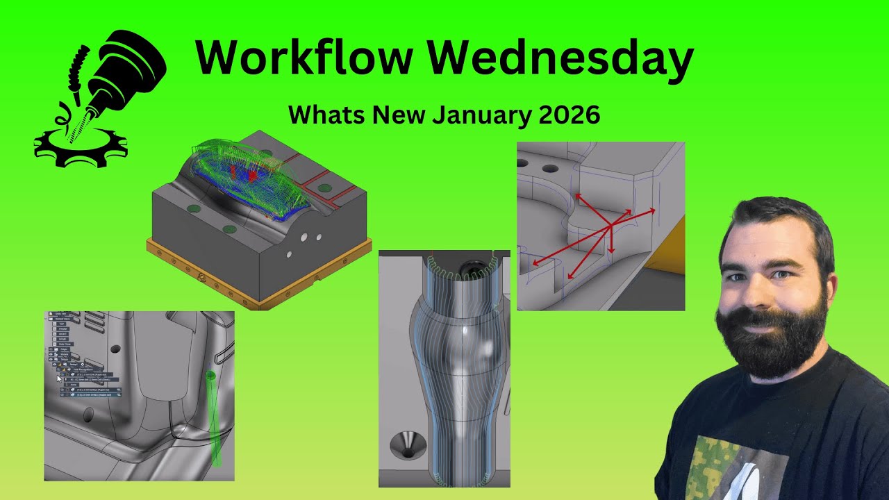 📅 Workflow Wednesday: New Multi-Axis Clearing! | Fusion January Manufacturing Update
