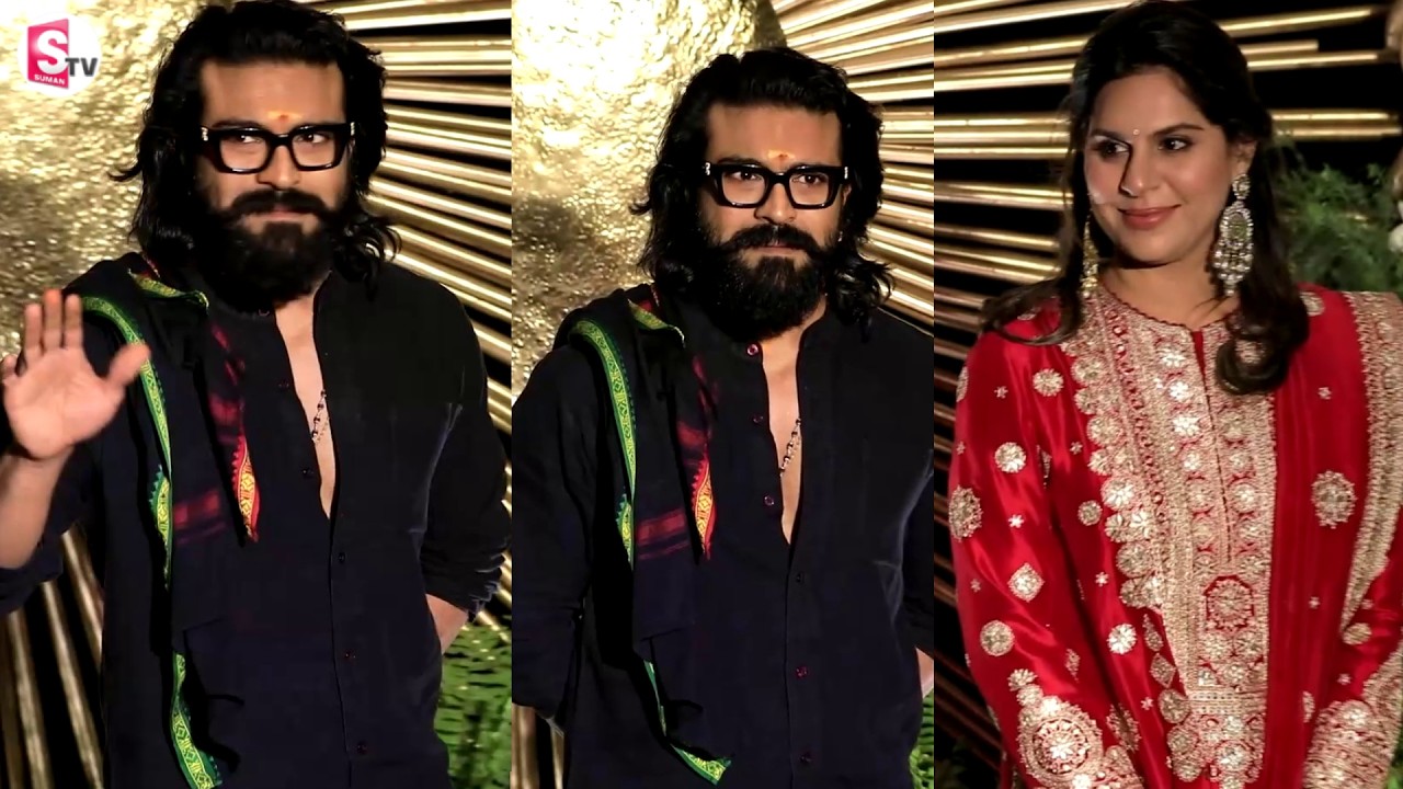 Hero Ram Charan & Upasana Spotted At ViRosh Wedding Reception || @SumanTVStars #wedding #ramcharan