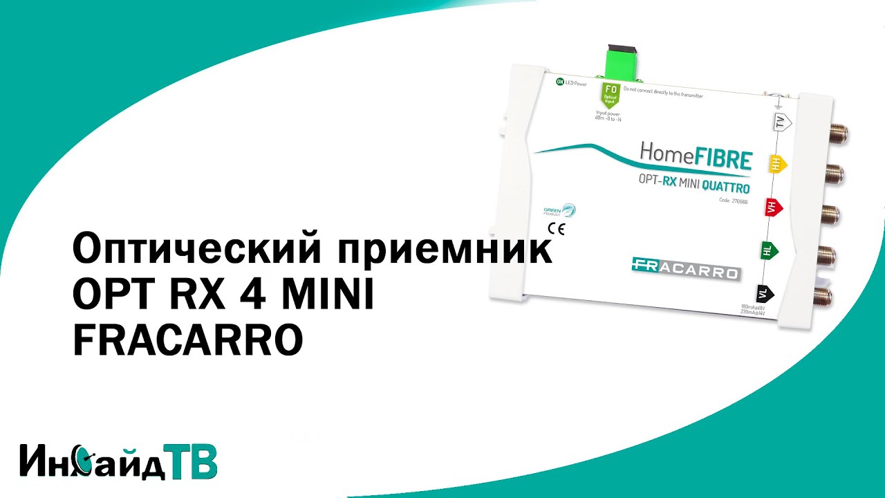 Оптический приемник OPT RX 4 MINI FRACARRO