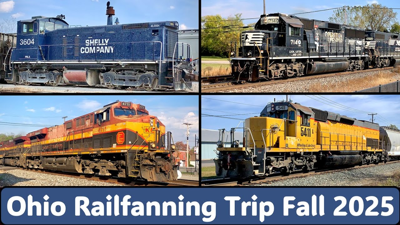 Fostoria, Bellevue, & Marion, Ohio Railfanning Trip: Fall 2025!