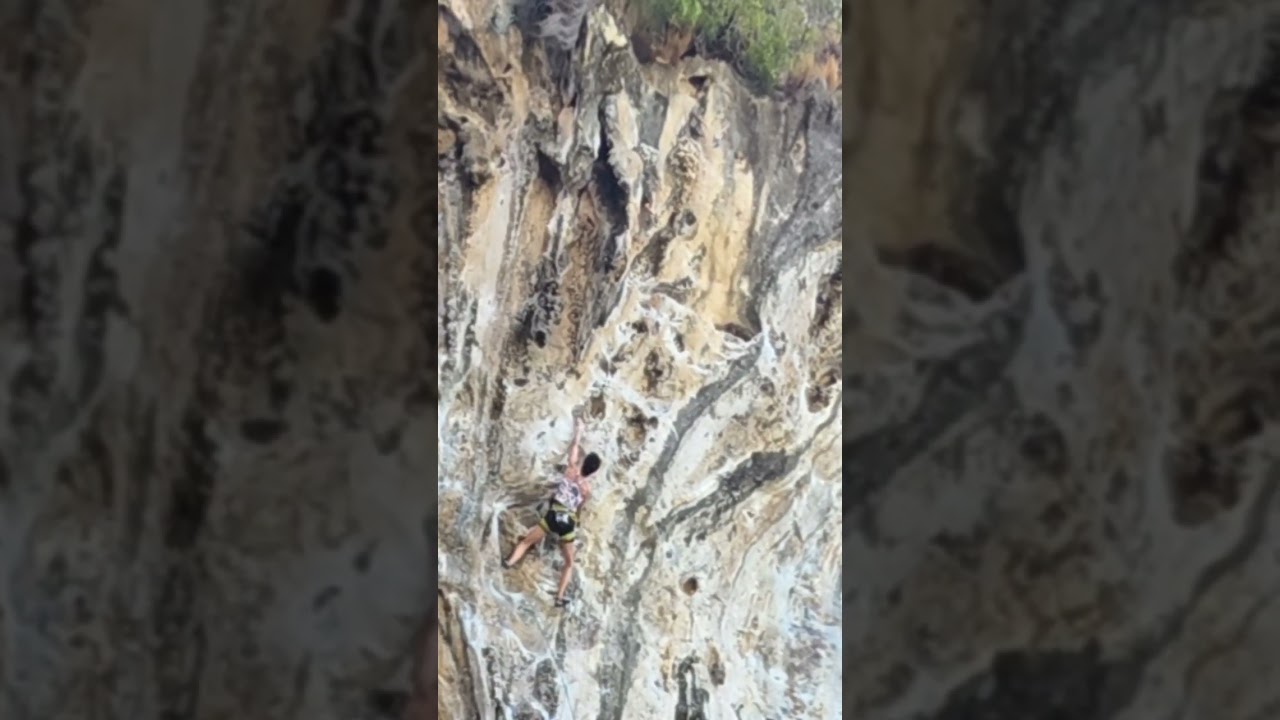 Viking in Heat (6c) 완등 윤은미 클라이밍 2026.02.24 Tonsai Beach Krabi Thailand Yoon Eunmi Climbing Club