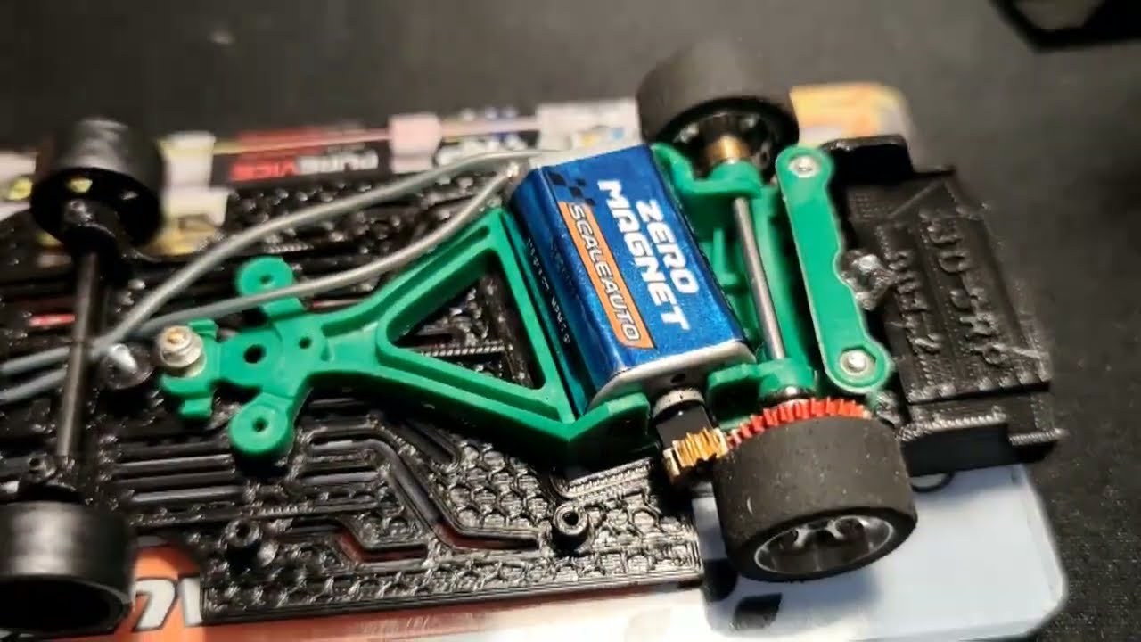 Analisis nuevo chasis 3DSRP con cuna RT4 para el Porsche 991 2 Scaleauto