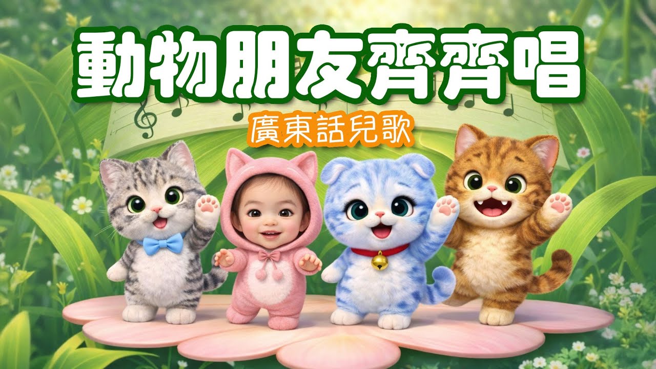 動物朋友齊齊唱｜廣東話兒歌｜Gigo 豬糕齊齊唱