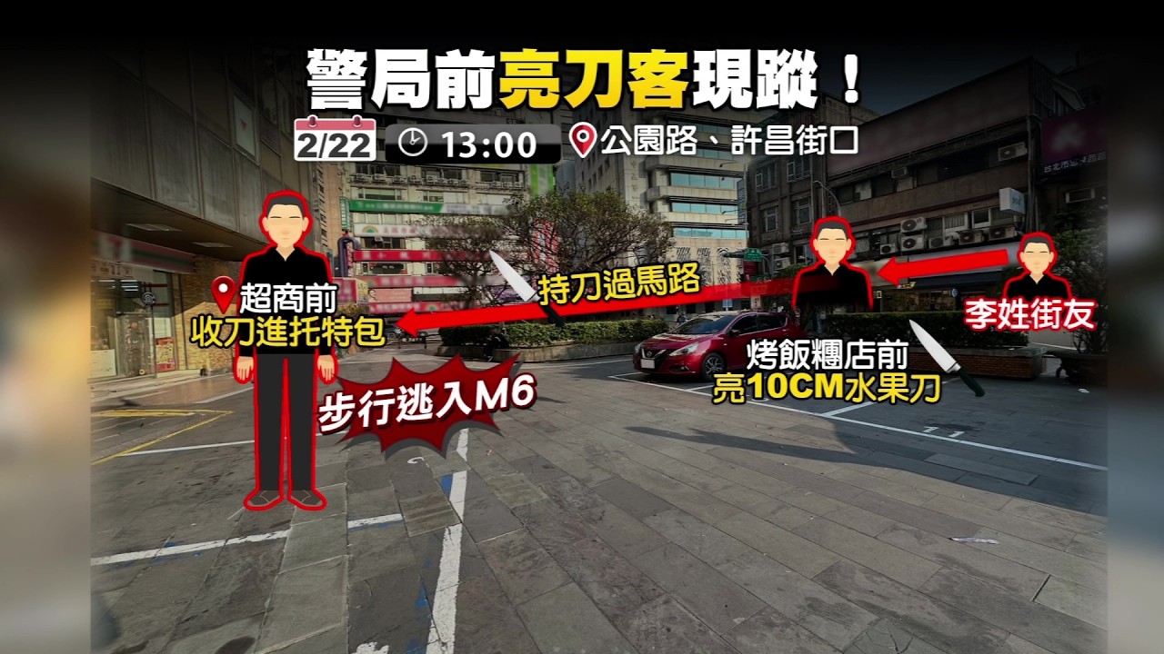 北車驚見中年男「持10公分刀」閒晃　民驚嚇報警