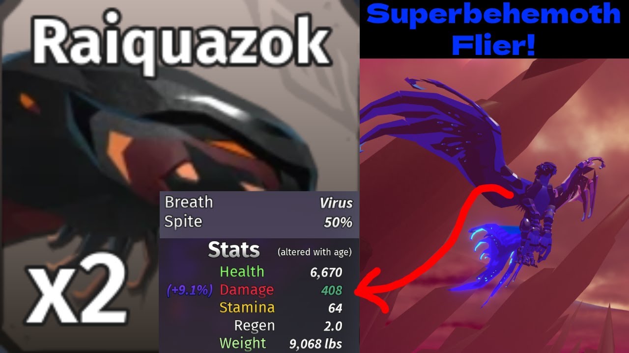 Kosing as the Most BROKEN Flier in the Game, RAIQUAZOK in Creatures of Sonaria!