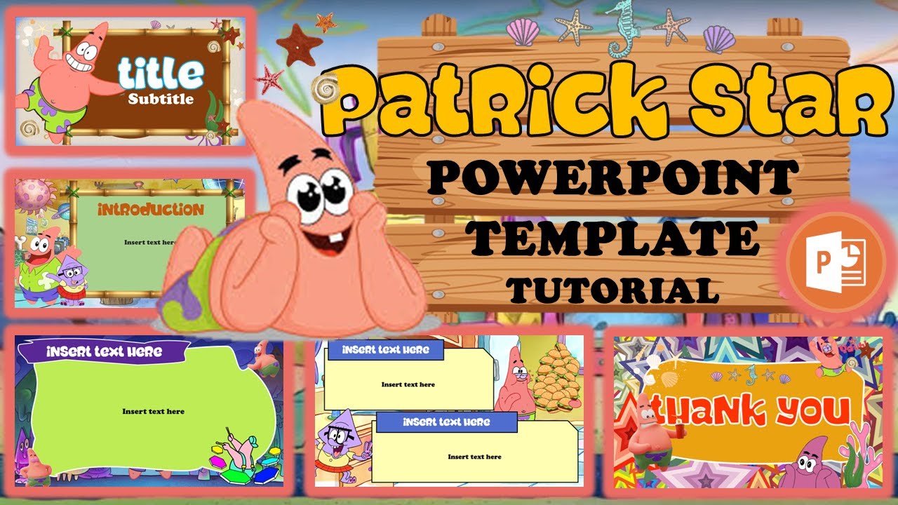 PATRICK STAR TEMPLATE ⭐🪨🌊| FREE POWERPOINT THEME | 10 SLIDES | TUTORIAL | ELLA BLANCO BAJADO