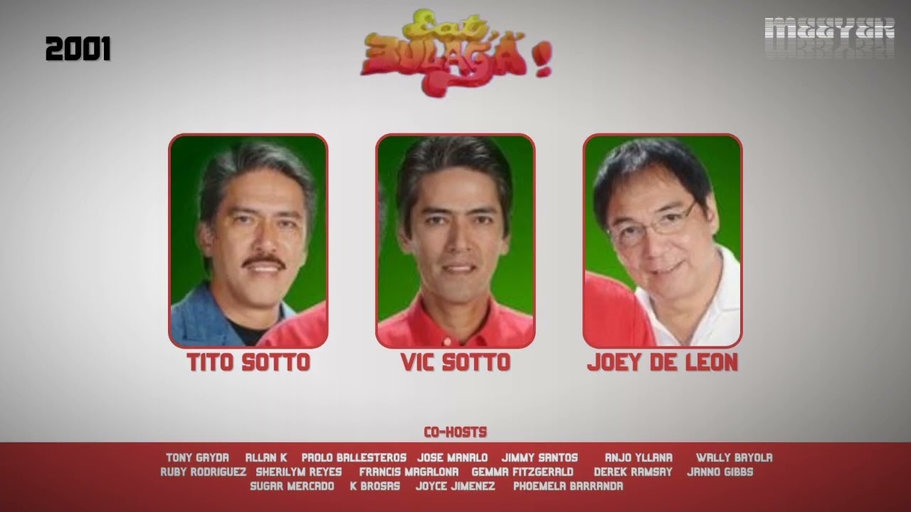 TIMELINE OF EAT BULAGA AND THE DABARKADS HOSTS! | 1979 - PRESENT