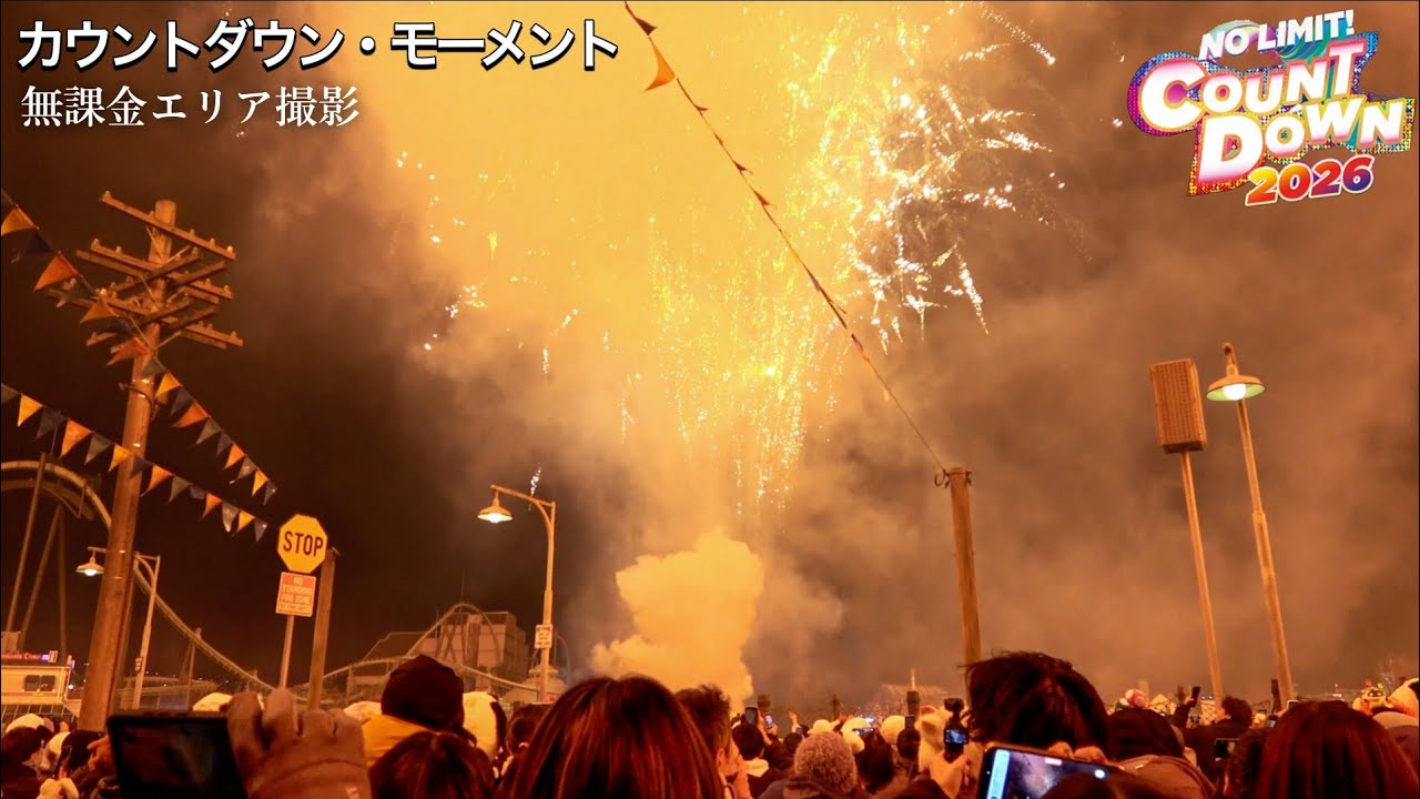 【ほぼ爆発】ユニバの年越し花火《カウントダウン・モーメント》