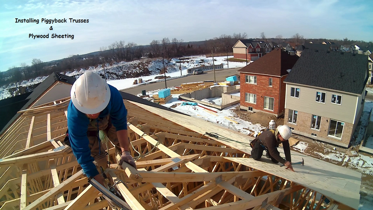 Installing Piggyback Trusses and Plywood Sheeting
