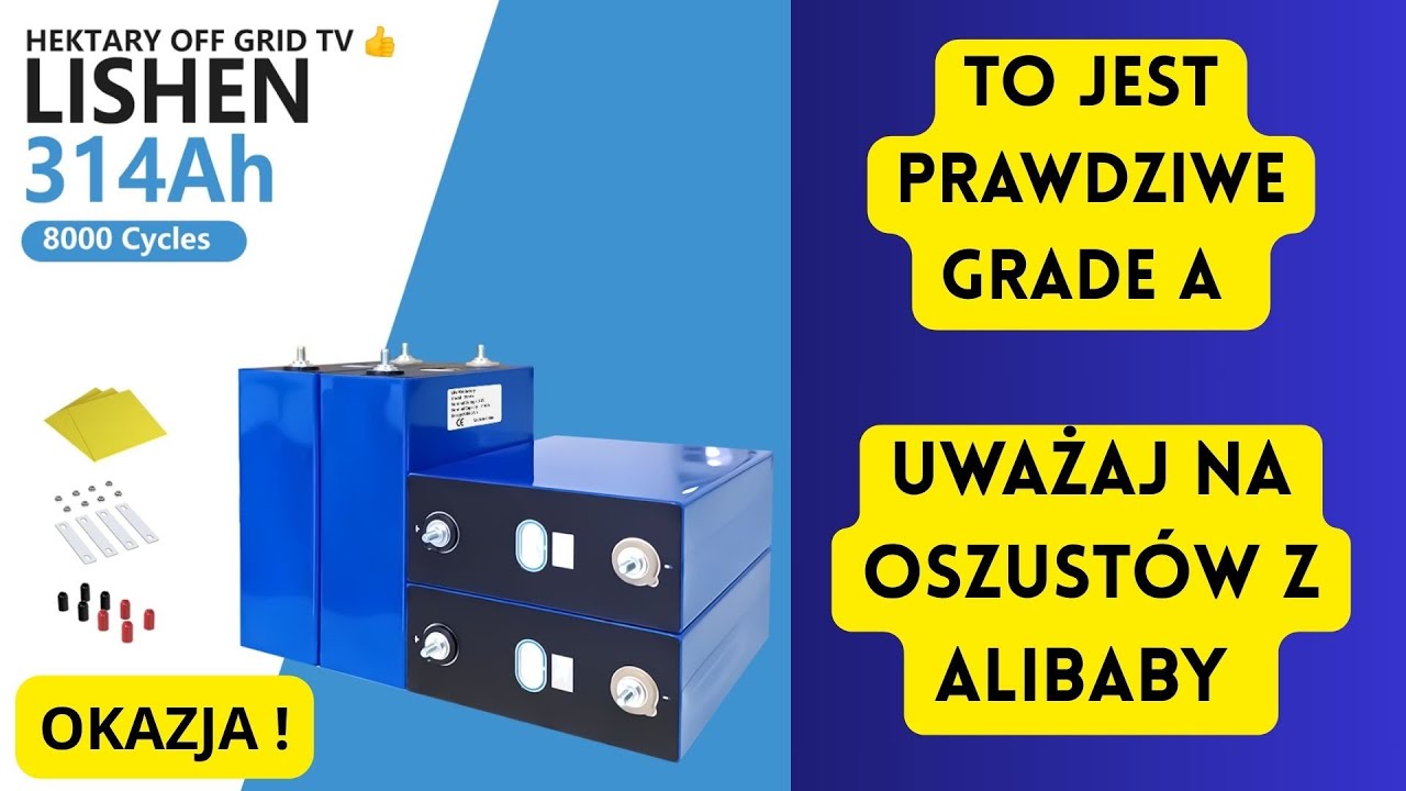 Ogniwa LISHEN 314 AH za 51 USD. PRAWDZIWE KODY QR. OKAZJA! UWAŻAJ NA OSZUST&Oacute;W.