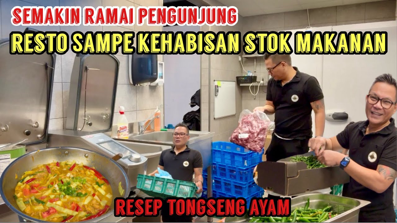 MAKIN RAMAI PENGUNJUNG SAMPAI KEHABISAN STOK MAKANAN, HABIS KERJA KERAS MASAK TONGSENG AYAM