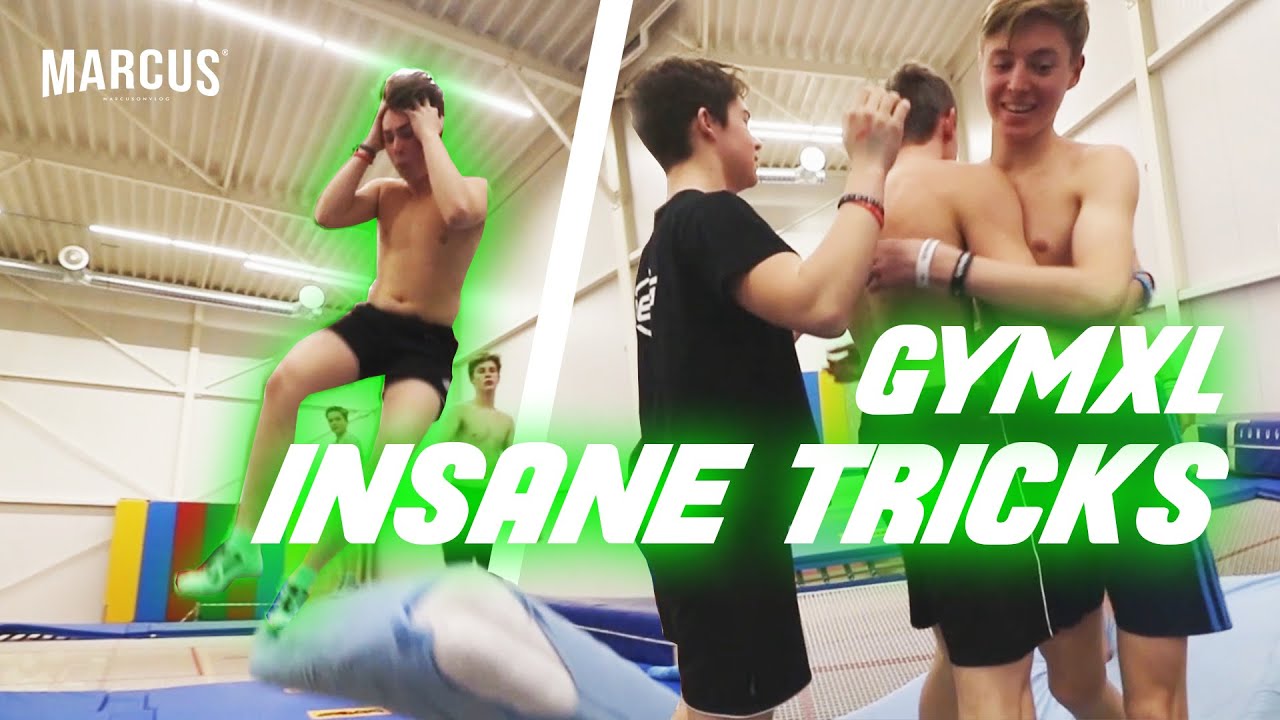 INSANE TRICKS BIJ GYMXL!? - MARCUS ON VLOG